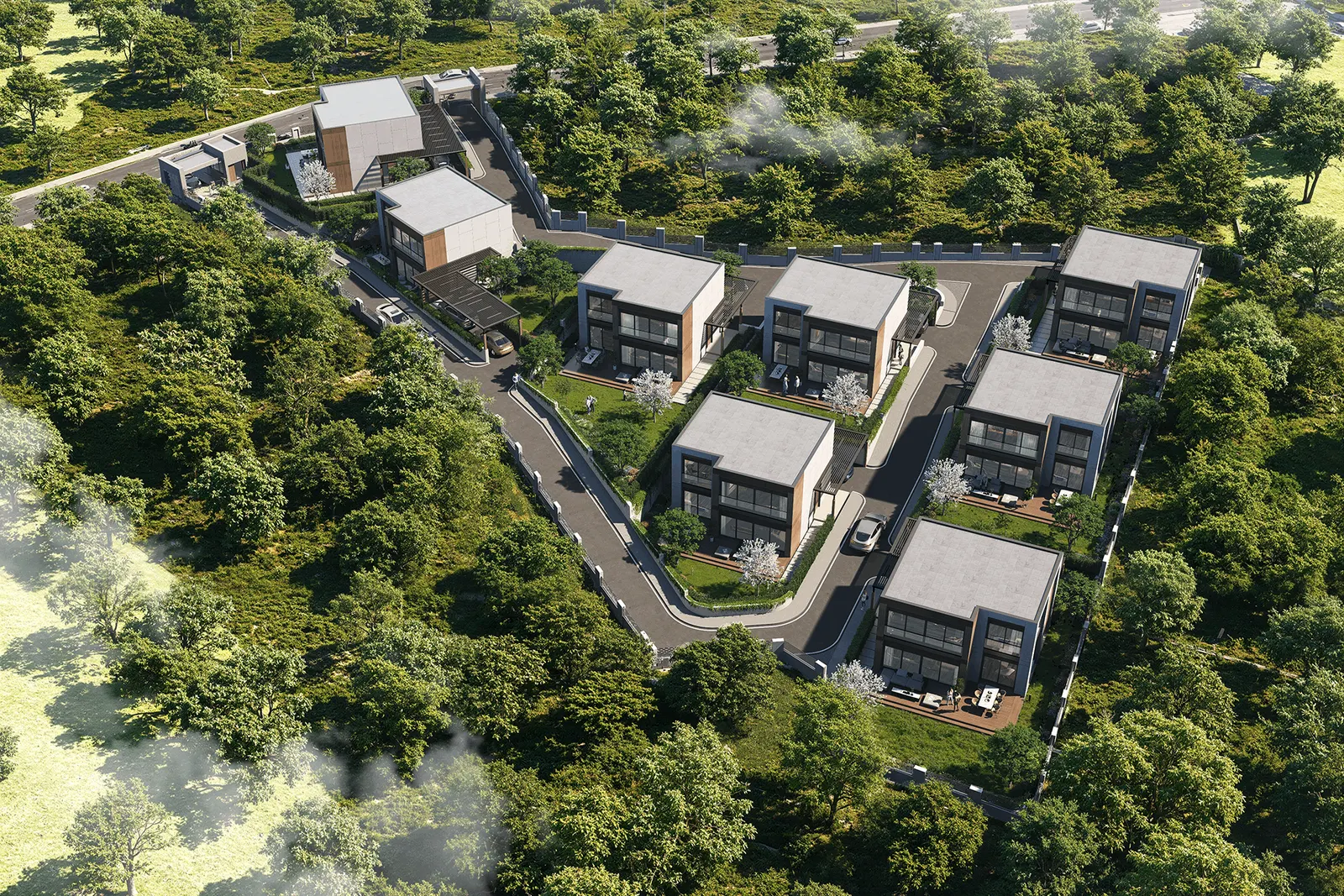 Silva Beykoz — villa yerleşkesi render görseli 4